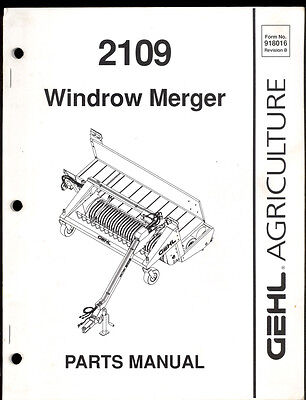 2109 - Gehl Windrow Merger Parts Manual