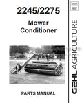 2245 / 2275 - Gehl Mower Conditioner Parts Manual