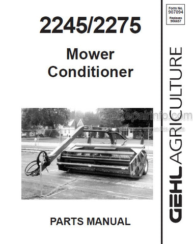 2245 / 2275 - Gehl Mower Conditioner Parts Manual