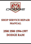 2500 3500 1994-1997 DODGE RAM SHOP SERVICE REPAIR MANUAL - PDF