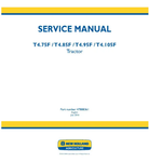 NEW HOLLAND T4.105F, T4.75F, T4.85F AND T4.95F TRACTOR SERVICE MANUAL - PDF