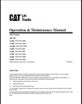 2C5000 CATERPILLAR FORKLIFT OPERATION AND MAINTENANCE MANUAL - PDF FILE 