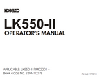 KOBELCO WHEEL LOADER LK550-II OPERATOR MANUAL