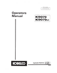 KOBELCO HYDRAULIC EXCAVATOR K907D K907DLC OPERATOR MANUAL