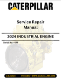 3024 (CAT) CATERPILLAR INDUSTRIAL ENGINE SERVICE REPAIR MANUAL 4RF - PDF FILE DOWNLOAD