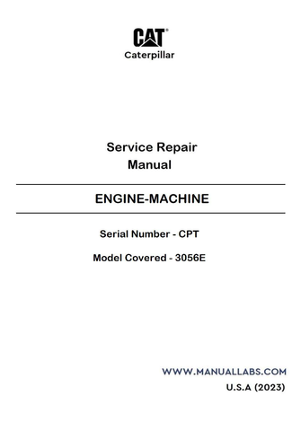 3056E CATERPILLAR ENGINE-MACHINE SERVICE REPAIR MANUAL CPT - PDF FILE DOWNLOAD