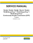 NEW HOLLAND T8.320, T8.350, T8.380, T8.410, T8.435, T8.380, T8.410 AND T8.435 TRACTOR SERVICE MANUAL - PDF