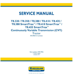 NEW HOLLAND T8.320, T8.350, T8.380, T8.410, T8.435, T8.380, T8.410 AND T8.435 TRACTOR SERVICE MANUAL - PDF