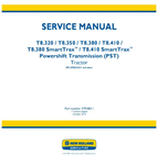 NEW HOLLAND T8.320, T8.350, T8.380, T8.410, T8.380 AND T8.410 TRACTOR TIER 2 SERVICE MANUAL - PDF