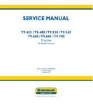 NEW HOLLAND T9.435, T9.480, T9.530, T9.565, T9.600, T9.645 AND T9.700 4WD ARTICULATED TRACTOR SERVICE MANUAL - PDF