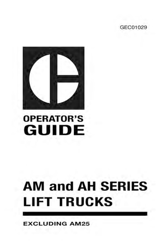 AM And AH Series Caterepillar Forklift Operator's Guide - PDF File Download