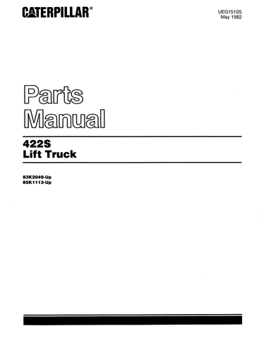 Become an expert on 422S Caterepillar forklift parts with this PDF manual download. Save time and hassle by having an easily accessible guide for maintaining and repairing your forklift. Trust in the knowledge and expertise of the industry leader, Caterepillar, for all your forklift needs.