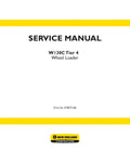NEW HOLLAND W130C TIER 4 WHEELED LOADER SERVICE MANUAL - PDF FILE