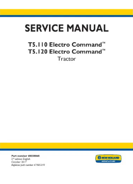 NEW HOLLAND ELECTRO COMMAND T5.110 AND T5.120 TRACTOR SERVICE MANUAL - PDF