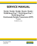 NEW HOLLAND T8.320, T8.350, T8.380, T8.410, T8.435, T8.380, T8.410 AND T8.435 TIER 4B TRACTOR SERVICE MANUAL - PDF