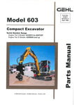 603 - Gehl Compact Excavator Parts Manual PDF Download