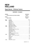 NEW HOLLAND TM115, TM125, TM135, TM150 AND TM165 TRACTOR REPAIR MANUAL - PDF
