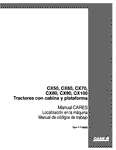 Case IH CX50, CX60, CX70, CX80, CX90, CX100 Tractor Service Repair Manual 7-71800S