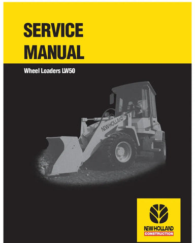 NEW HOLLAND LW50 WHEELED LOADER SERVICE MANUAL - PDF FILE