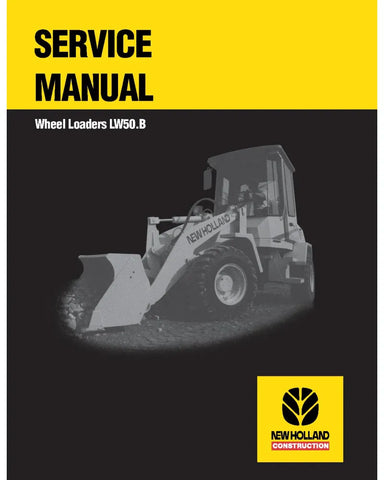 NEW HOLLAND LW50.B WHEELED LOADER SERVICE MANUAL - PDF FILE