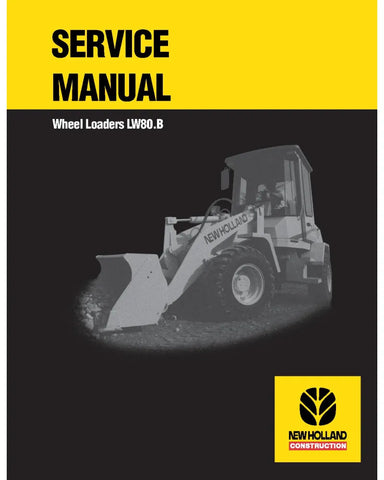 NEW HOLLAND LW80.B WHEELED LOADER SERVICE MANUAL - PDF FILE