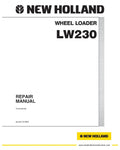 NEW HOLLAND LW230 WHEELED LOADER SERVICE MANUAL - PDF FILE