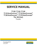 NEW HOLLAND T7.230, T7.245, T7.260, T7.230, T7.245, T7.260 AND T7.270 TIER 4B FINAL TRACTOR SERVICE MANUAL - PDF