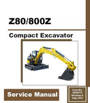 Z80 GEN:2 , 800Z NXT2 - Gehl Compact Excavators (SN 00901 and Up) Service Repair Manual PDF Download