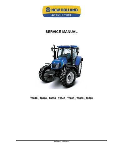 NEW HOLLAND T6010, T6020, T6030, T6040, T6050, T6060 AND T6070 TRACTOR SERVICE MANUAL - PDF