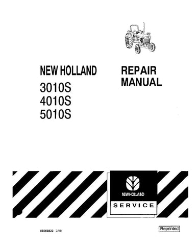 NEW HOLLAND 3010S, 4010S, 5010S TRACTOR SERVICE MANUAL - PDF FILE