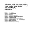 NEW HOLLAND 1530, 1630, 1725, 1925, TC25, TC25D, TC29, TC29D, TC33 AND TC33D TRACTOR SERVICE MANUAL - PDF FILE