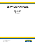 NEW HOLLAND TD4040F TRACTOR SERVICE MANUAL - PDF FILE