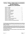 NEW HOLLAND TD75D AND TD95D HIGH CLEARANCE TRACTOR REPAIR MANUAL - PDF FILE