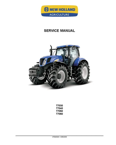 NEW HOLLAND T7030, T7040, T7050 AND T7060 TRACTOR SERVICE MANUAL - PDF FILE