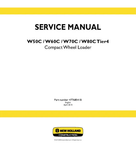 NEW HOLLAND W50C, W60C, W70C AND W80C TIER 4 COMPACT WHEEL LOADER SERVICE MANUAL - PDF FILE