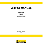 NEW HOLLAND W110D TIER 2 WHEELED LOADER SERVICE MANUAL - PDF FILE
