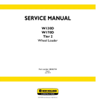 NEW HOLLAND W130D AND W170D TIER 2 WHEELED LOADER SERVICE MANUAL - PDF FILE