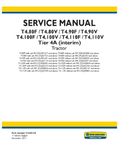 NEW HOLLAND T4.80F, T4.80V, T4.90F, T4.90V, T4.100F, T4.100V, T4.110F, T4.110V INTERIM TIER 4A TRACTOR SERVICE MANUAL - PDF