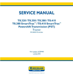 NEW HOLLAND T8.320, T8.350, T8.380, T8.410, T8.380 AND T8.410 TIER 2 TRACTOR SERVICE MANUAL - PDF