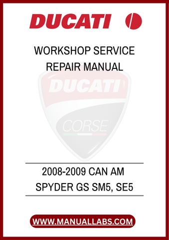 2008-2009 CAN AM SPYDER GS SM5, SE5 WORKSHOP SERVICE REPAIR MANUAL - PDF FILE