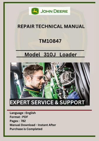 Get the John Deere 310SJ Loader Operation and Test Manual (TM10848) for vital information on operation, maintenance, and testing to maximize your loader's efficiency.