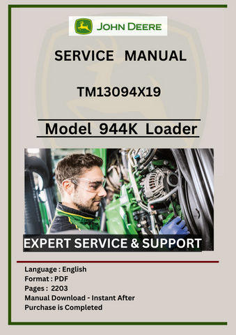 SERVICE MANUAL - JOHN DEERE 944K HYBRID 4WD LOADER TM13094X19