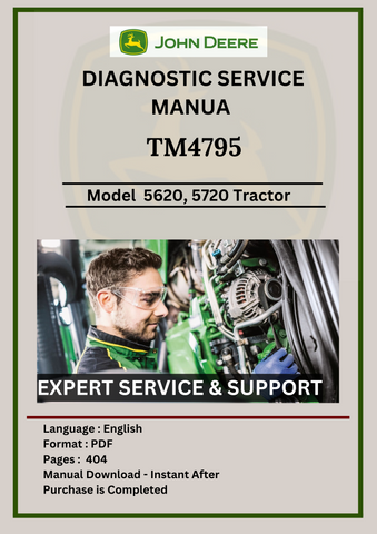 SERVICE MANUAL - JOHN DEERE 5620, 5720, 5820 TRACTOR TM4795