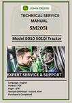 TECHNICAL MANUAL - JOHN DEERE 5010, 5010I TRACTOR SM2051