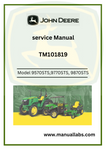 SERVICE MANUAL- JOHN DEERE 9570STS, 9670STS, 9770STS, 9870STS COMBINES TEST  TM101819