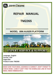 REPAIR MANUAL- JOHN DEERE 896 AUGER PLATFORM DIAGNOSTIC COMBINES TM2265