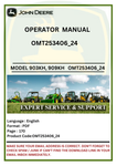 OPERATOR MANUAL - JOHN DEERE 903KH, 909KH  CONSTRUCTION TRACKED HARVESTERS- OMT253406_24