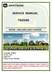 SERVICE MANUAL- JOHN DEERE 1690, 1890, 1990 SEED METERING CENTRAL COMMODITY SYSTEM COMBINES TM2066