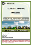 TECHNICAL MANUAL- JOHN DEERE 730FD, 735FD, 740FD & 745FD FLEXIBLE DRAPER PLATFORMS COMBINES TM805619