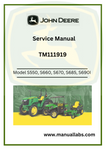 SERVICE MANUAL- JOHN DEERE S550, S660, S670, S680, S685, S690 STS COMBINES TM111919